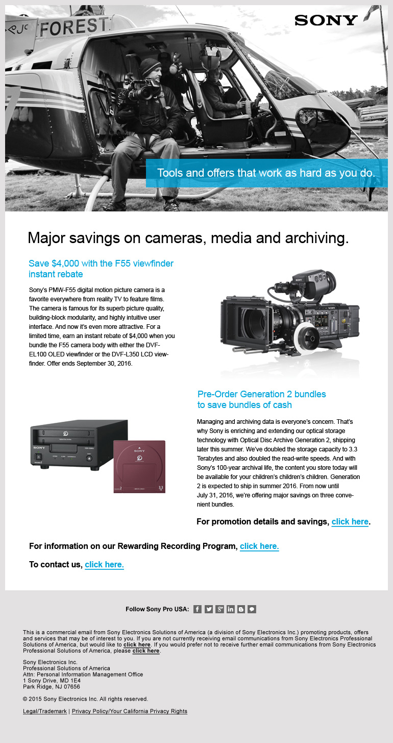 Sony EBlast Design for Real Screen Conference